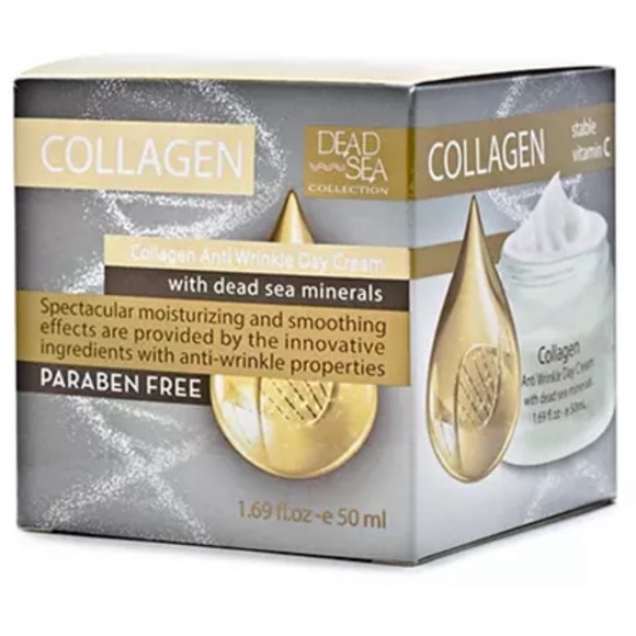 🆕 Dead Sea Collagen Anti Wrinkle Day Cream with Dead Sea minerals 1.69 fl.oz - Picture 2 of 8